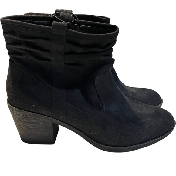 Shoes - Arizona Jean Co. Faux Suede Slouch Ankle Booties Women's Size 9.5 NWOT Casual